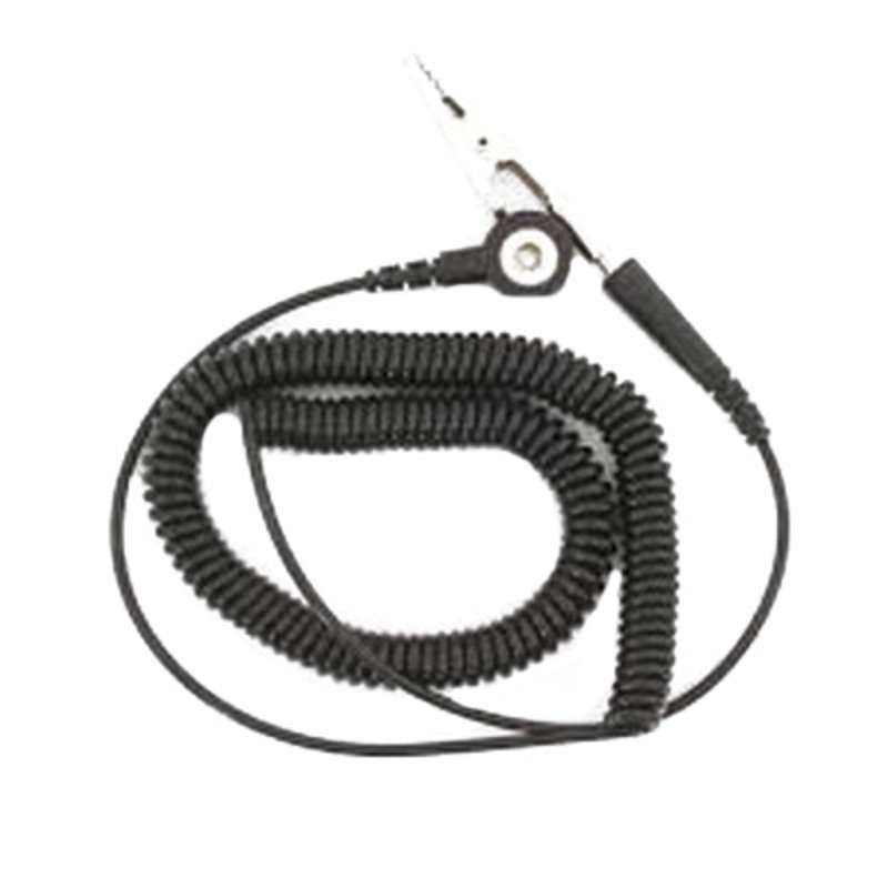 GREEN COIL CORD 1/8" SNAP 12' LONG